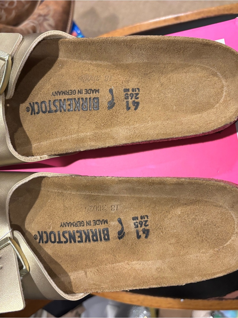 Birkenstock Women’s Madrid Soft Footbed Sandal - Metallic Beige